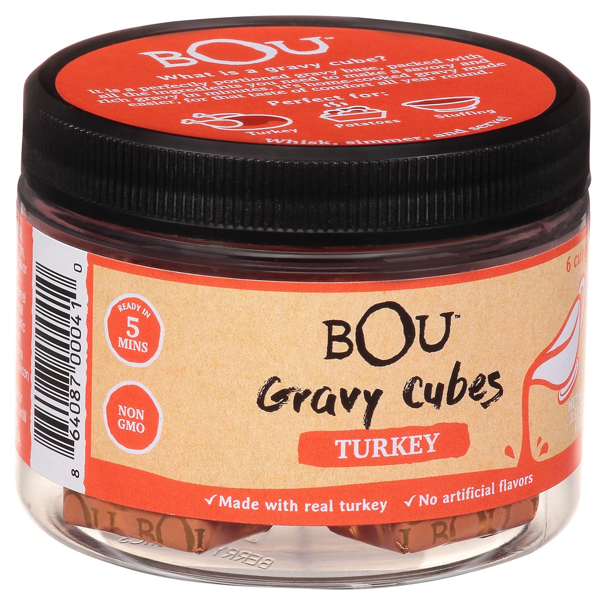 slide 9 of 12, BOU Turkey Gravy Cubes 6 ea, 6 ct