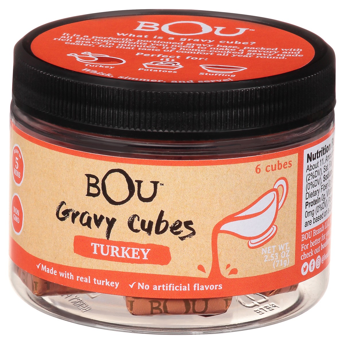 slide 10 of 12, BOU Turkey Gravy Cubes 6 ea, 6 ct