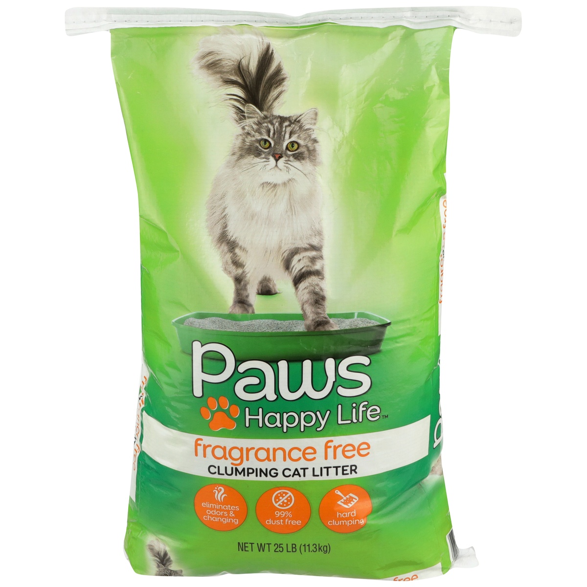 Paws Happy Life Fragrance Free Clumping Cat Litter 25 lb Shipt