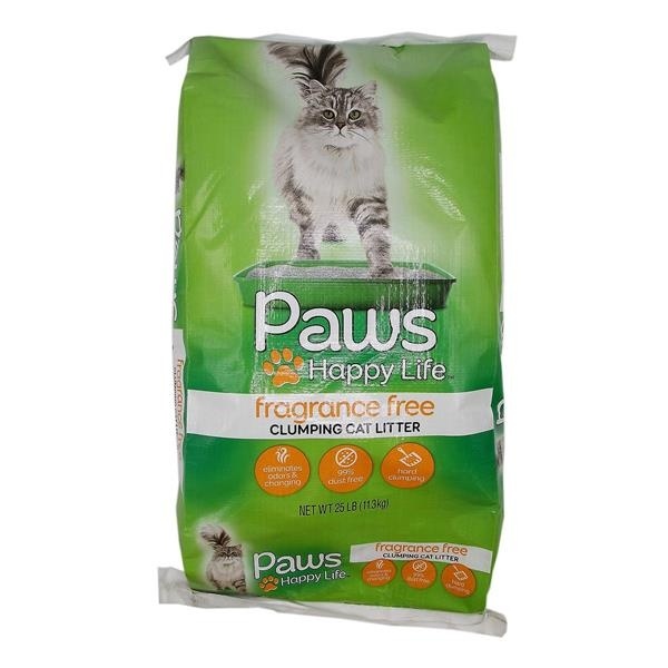 Paws Happy Life Fragrance Free Clumping Cat Litter 25 lb Shipt