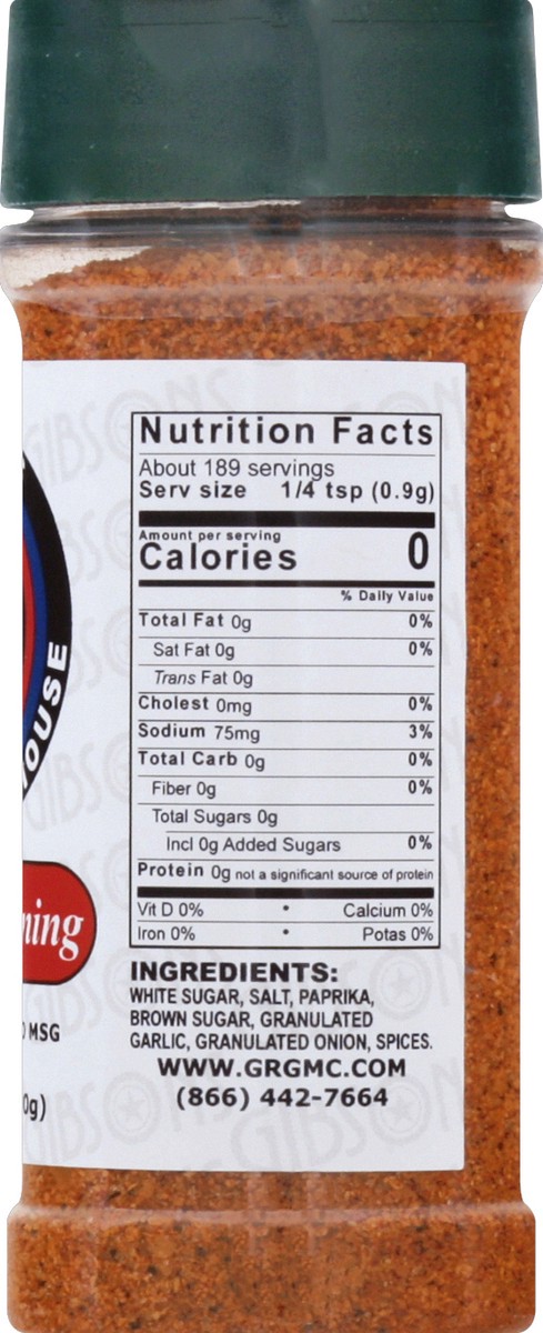 slide 4 of 10, Gibsons Bar & Steakhouse BBQ Seasoning 6 oz, 6 oz