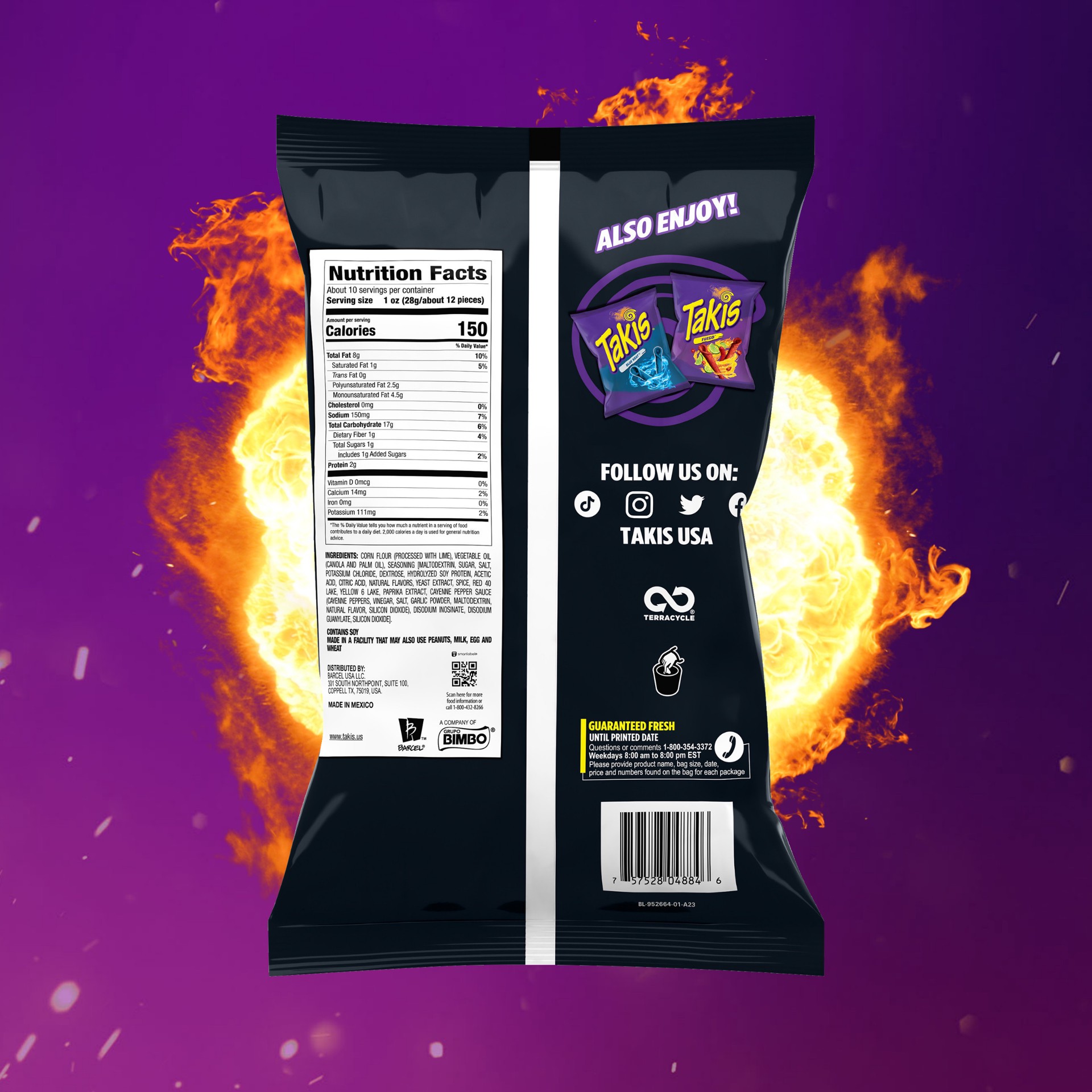 slide 5 of 8, Takis Hot Dragon Sweet Chili Tortilla Chips 9.9 oz, 9.9 oz