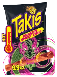 Takis Hot Dragon Sweet Chili Tortilla Chips 9.9 oz