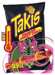 Takis Hot Dragon Sweet Chili Tortilla Chips 9.9 oz