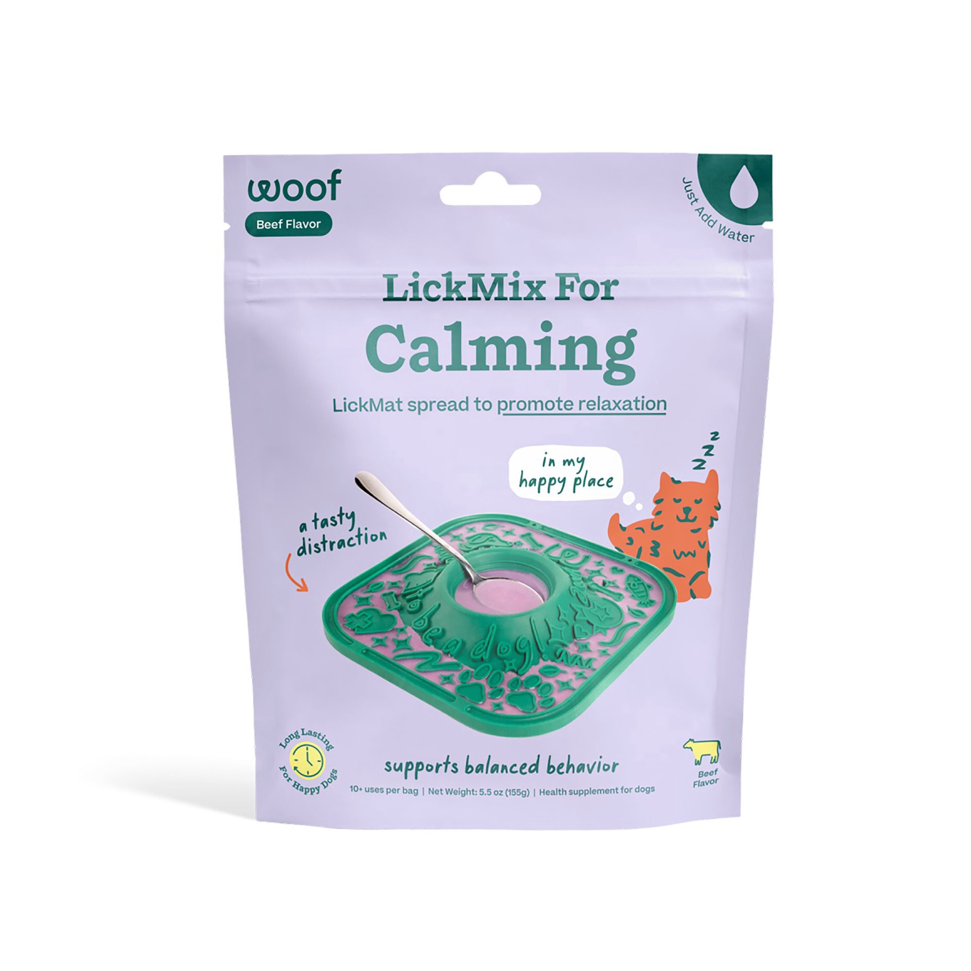 slide 1 of 1, Woof Calming Lickmix Dog Treat, 1 ct