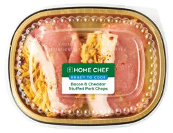 Bacon Cheddar Stuffed Pork Chops