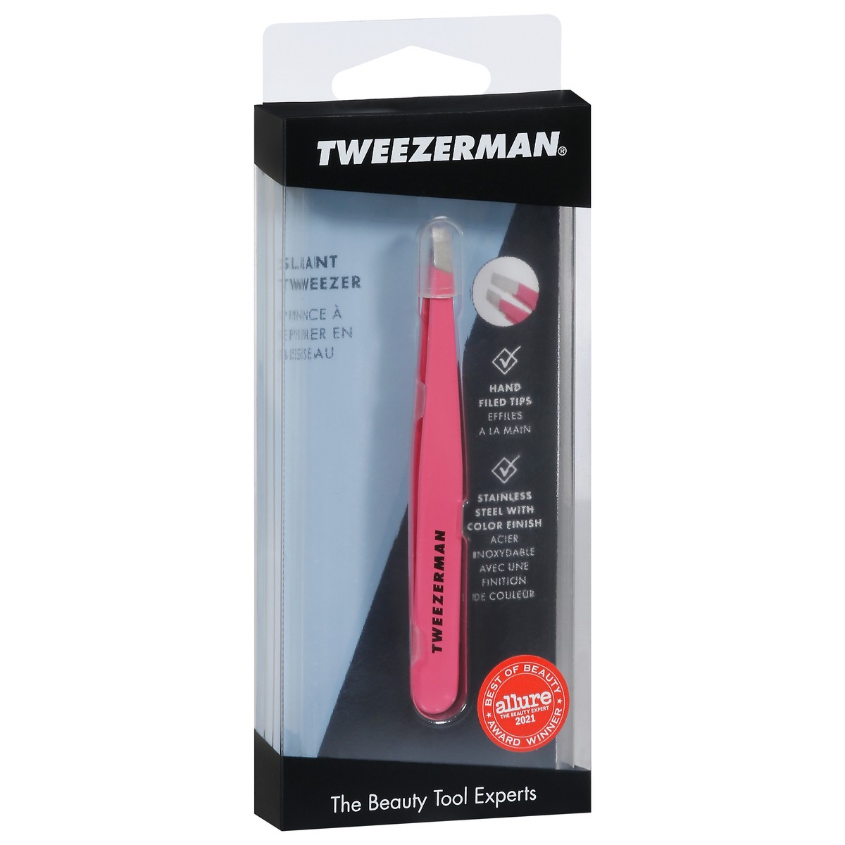 slide 2 of 11, Tweezerman Pretty in Pink Slant Tweezer 1 ea, 1 ct