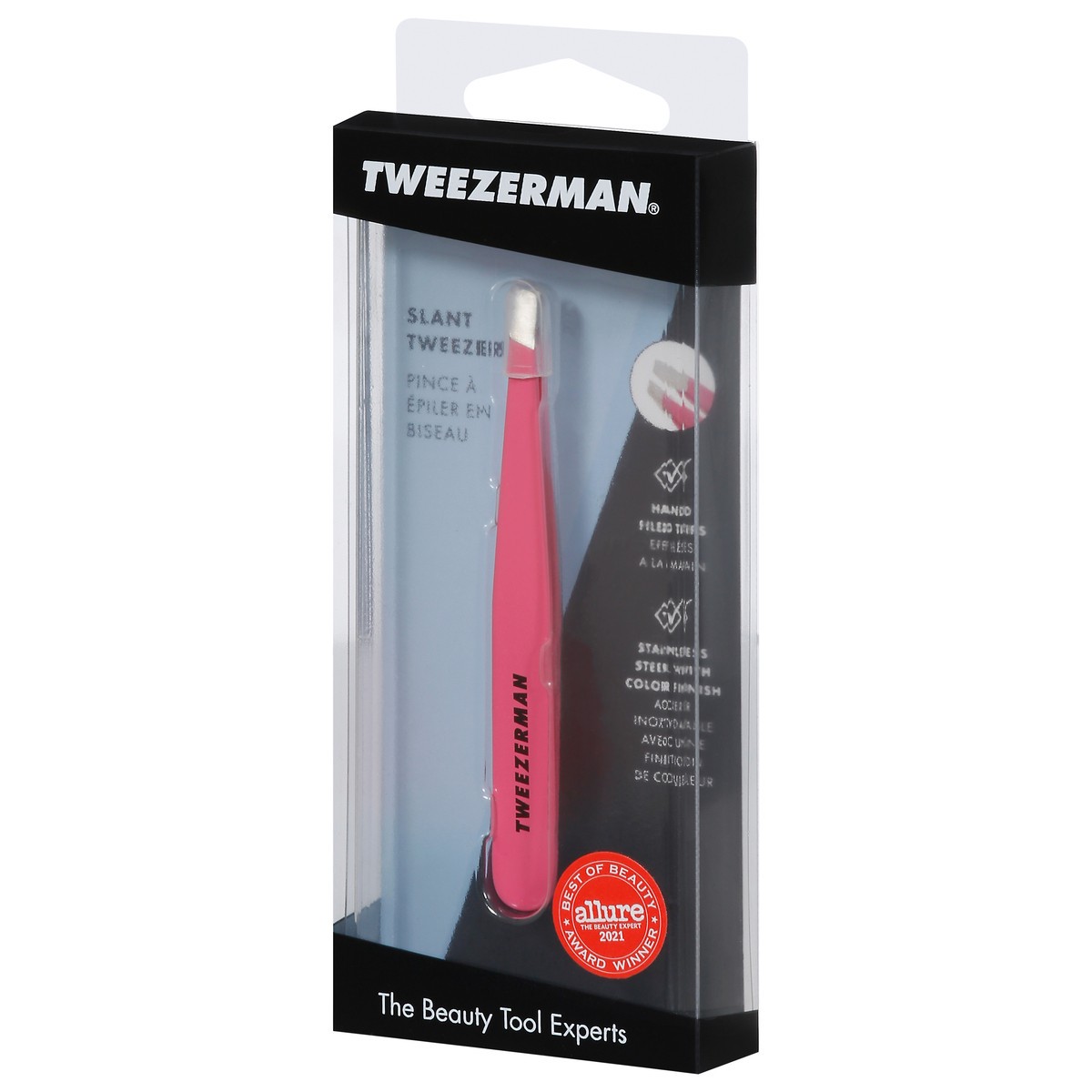 slide 3 of 11, Tweezerman Pretty in Pink Slant Tweezer 1 ea, 1 ct