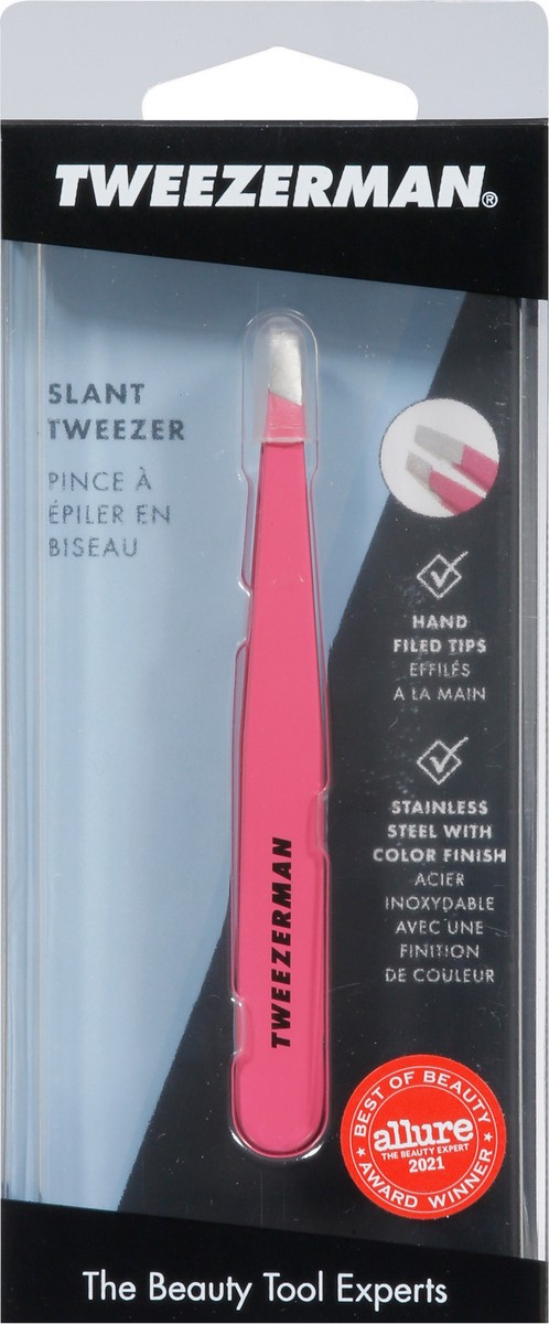 slide 9 of 11, Tweezerman Pretty in Pink Slant Tweezer 1 ea, 1 ct