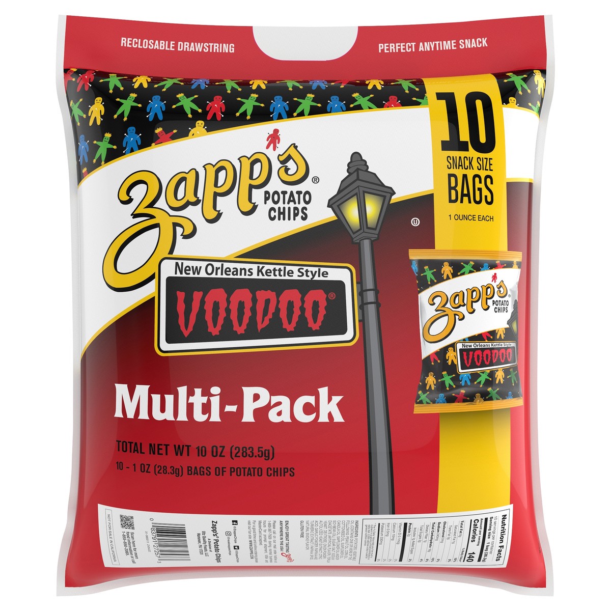 slide 3 of 12, Zapp's Zapps New Orleans Style Voodoo Kettle Chip, 10 ct; 1 oz
