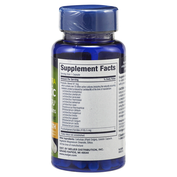 slide 26 of 29, MEIJER WELLNESS Meijer Ultra Probiotic 25 Billion CFU, 30 ct