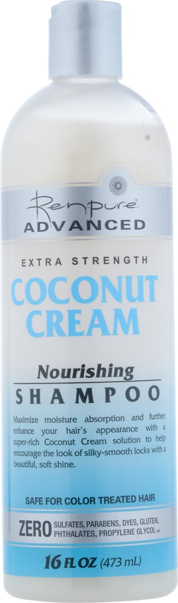 slide 10 of 12, Renpure Advanced Extra Strength Coconut Cream Nourishing Shampoo 16 fl oz, 16 fl oz