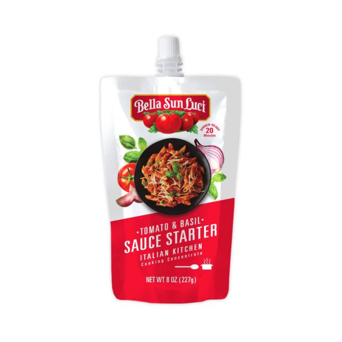 slide 1 of 1, BELLA SUN LUCI Bella San Luci Tomato Basil Sauce Starter, 8 oz