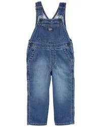 Oshkosh Toddler Knit-Like Denim Overalls Medium Wash 2T