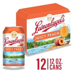 Leinenkugel's Juicy Peach Leinenkugel''s Juicy Peach, Fruited Session Sour Beer, 12 Pack, 12 fl oz Cans, 4.4% ABV