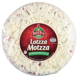 Brew Pub Lotzza Motzza Pepperoni Frozen Pizza 