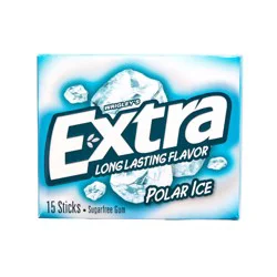 Extra sugarfree gum, polar ice - 15 ct