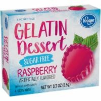 slide 1 of 1, Kroger Sugar Free Raspberry Flavored Gelatin Dessert, 0.3 oz