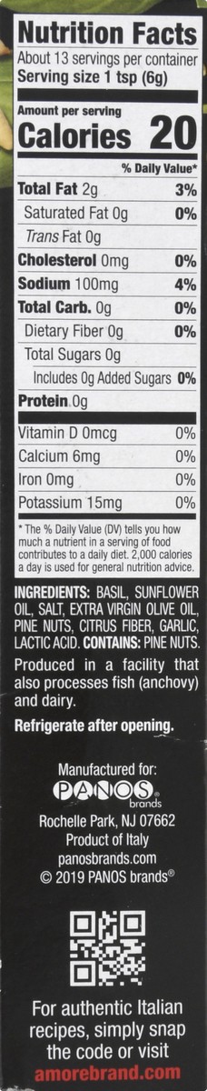 slide 2 of 14, Amore Pesto Paste, 2.8 oz