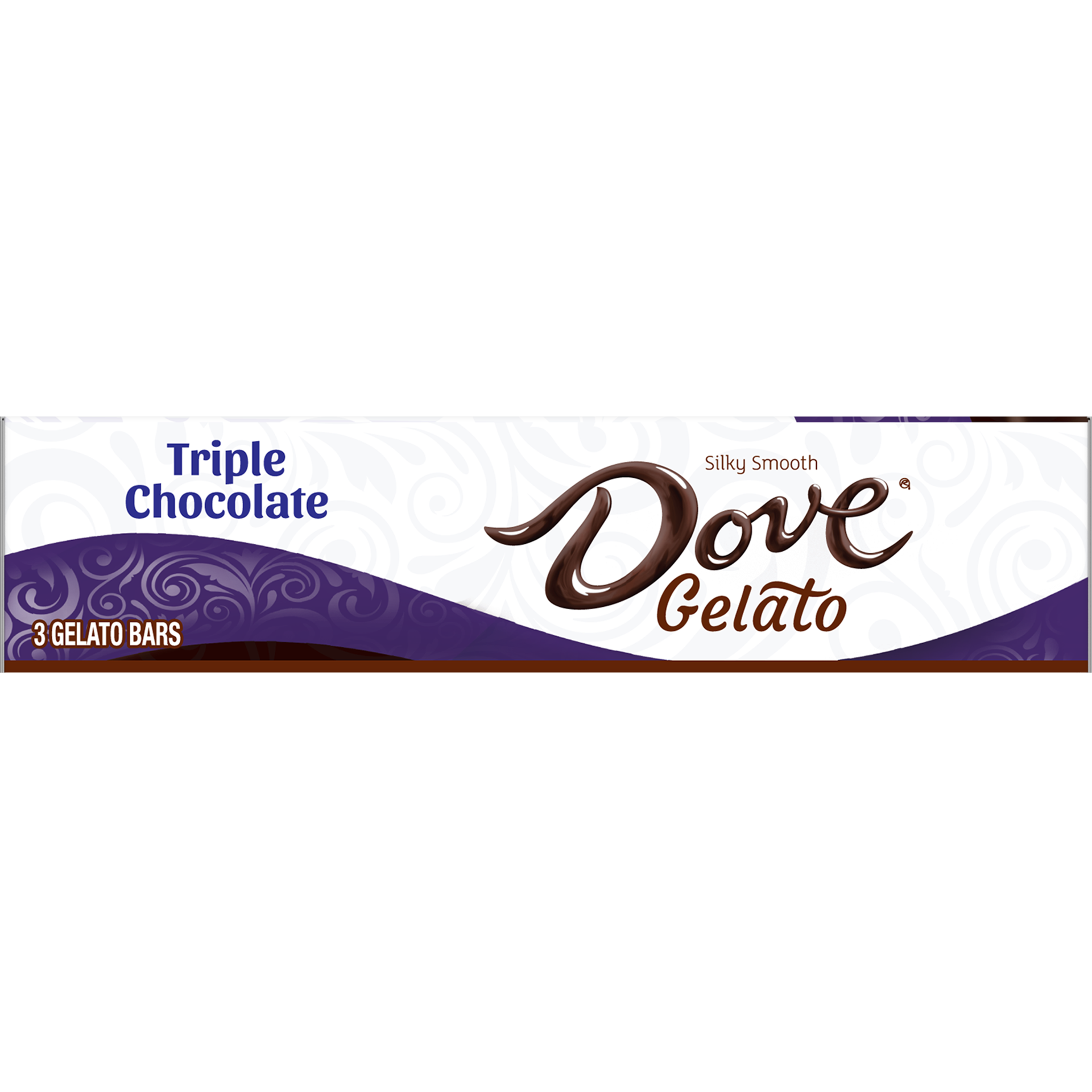 slide 2 of 4, Dove Gelato Triple Chocolate Gelato Bars With Dark Chocolate and Chocolate Cookie Bits 3-Count Box, 8.67 fl oz