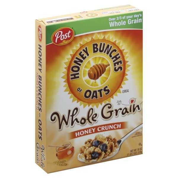 Post Honey Bunches of Oats Whole Grain Honey Crunch Cereal 18 oz Shipt
