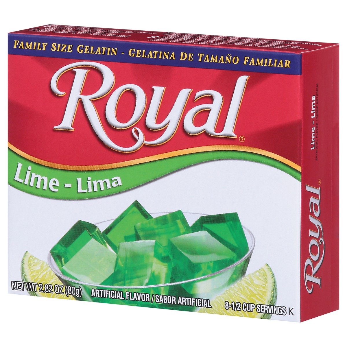 slide 5 of 9, Royal Lime Gelatin Family Size 2.82 oz, 2.82 oz