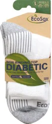 EcoSox Diabetic Socks, 1 ea, Large