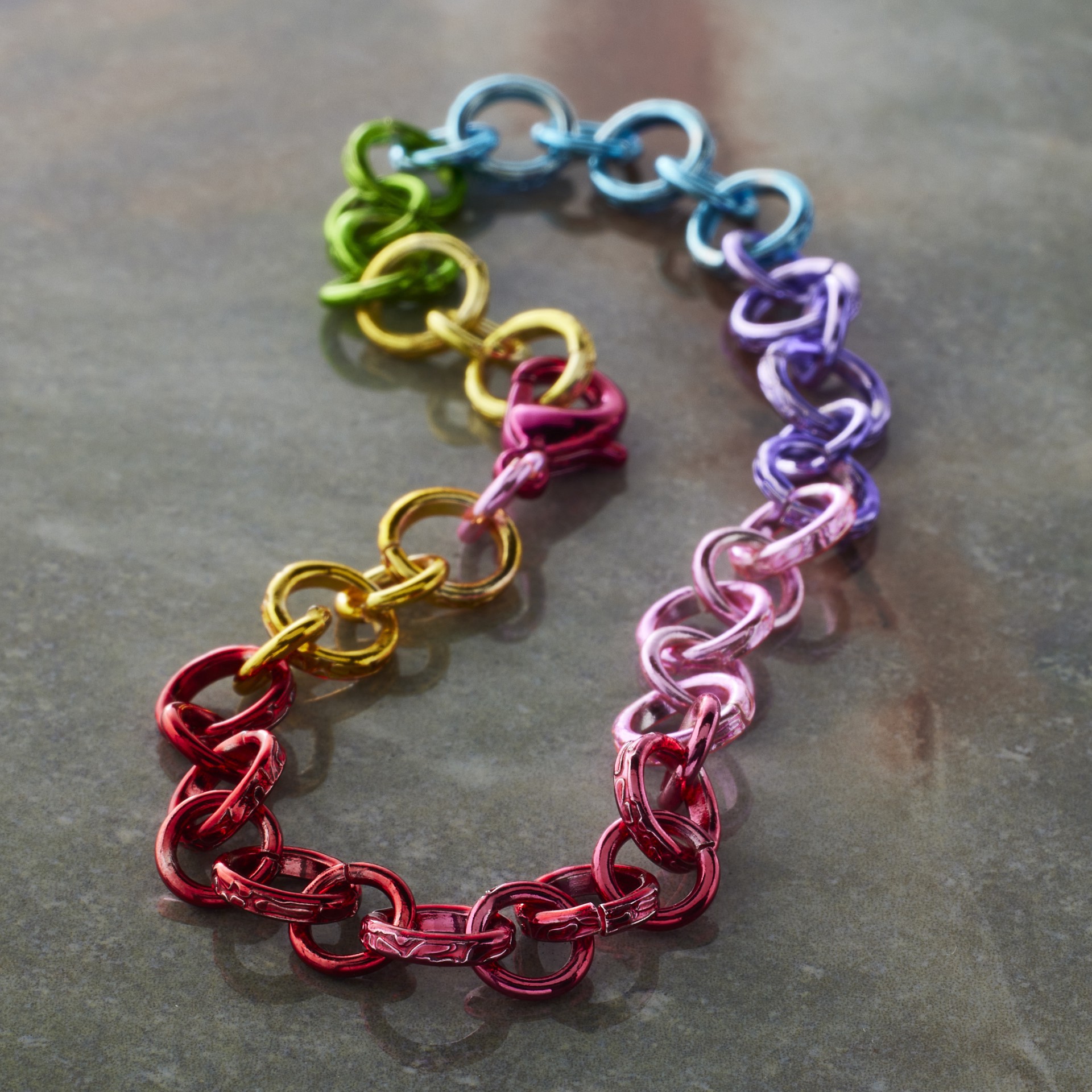 slide 6 of 8, Rainbow Long & Short Charm Bracelet By Bead Landing, 7.6 in