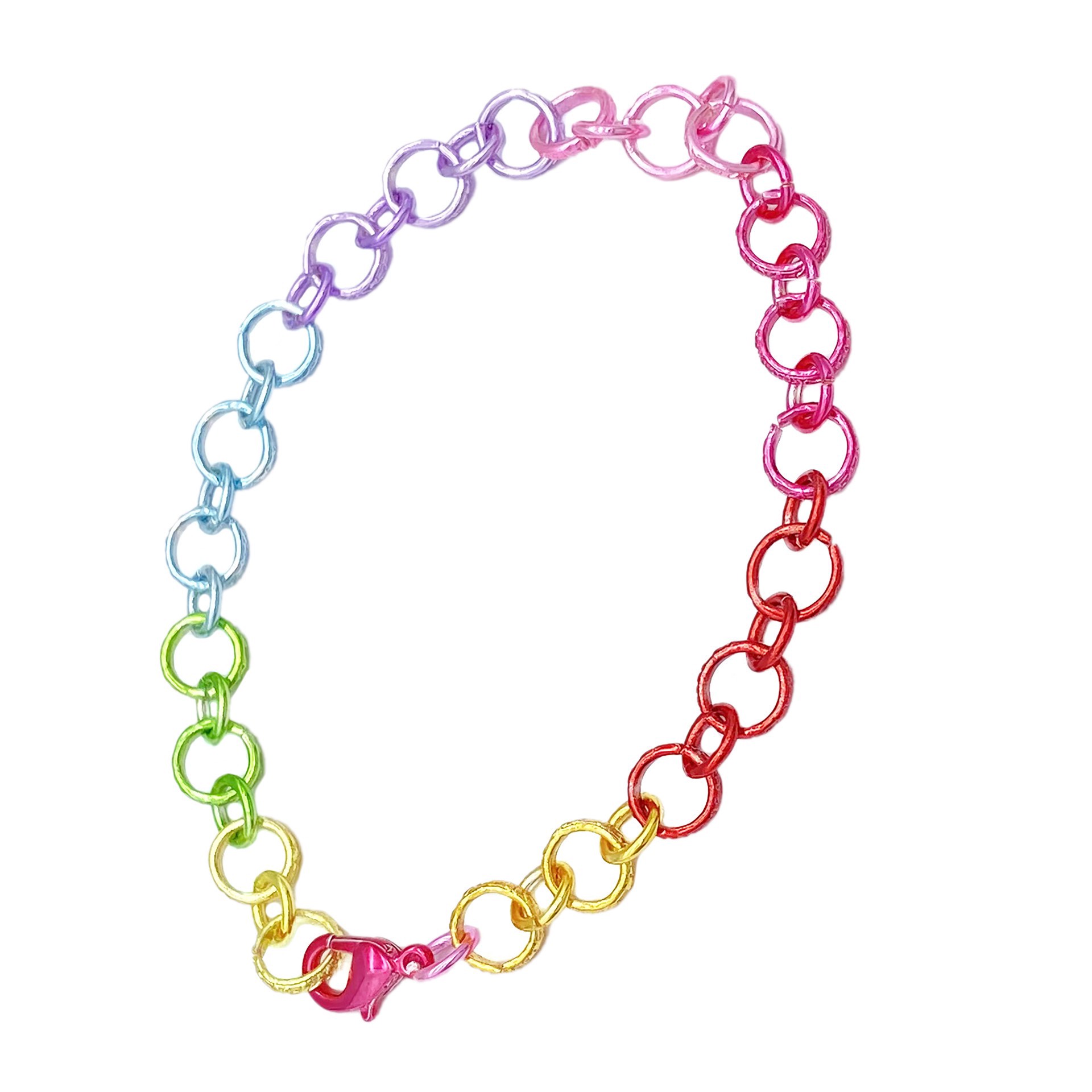 slide 4 of 8, Rainbow Long & Short Charm Bracelet By Bead Landing, 7.6 in