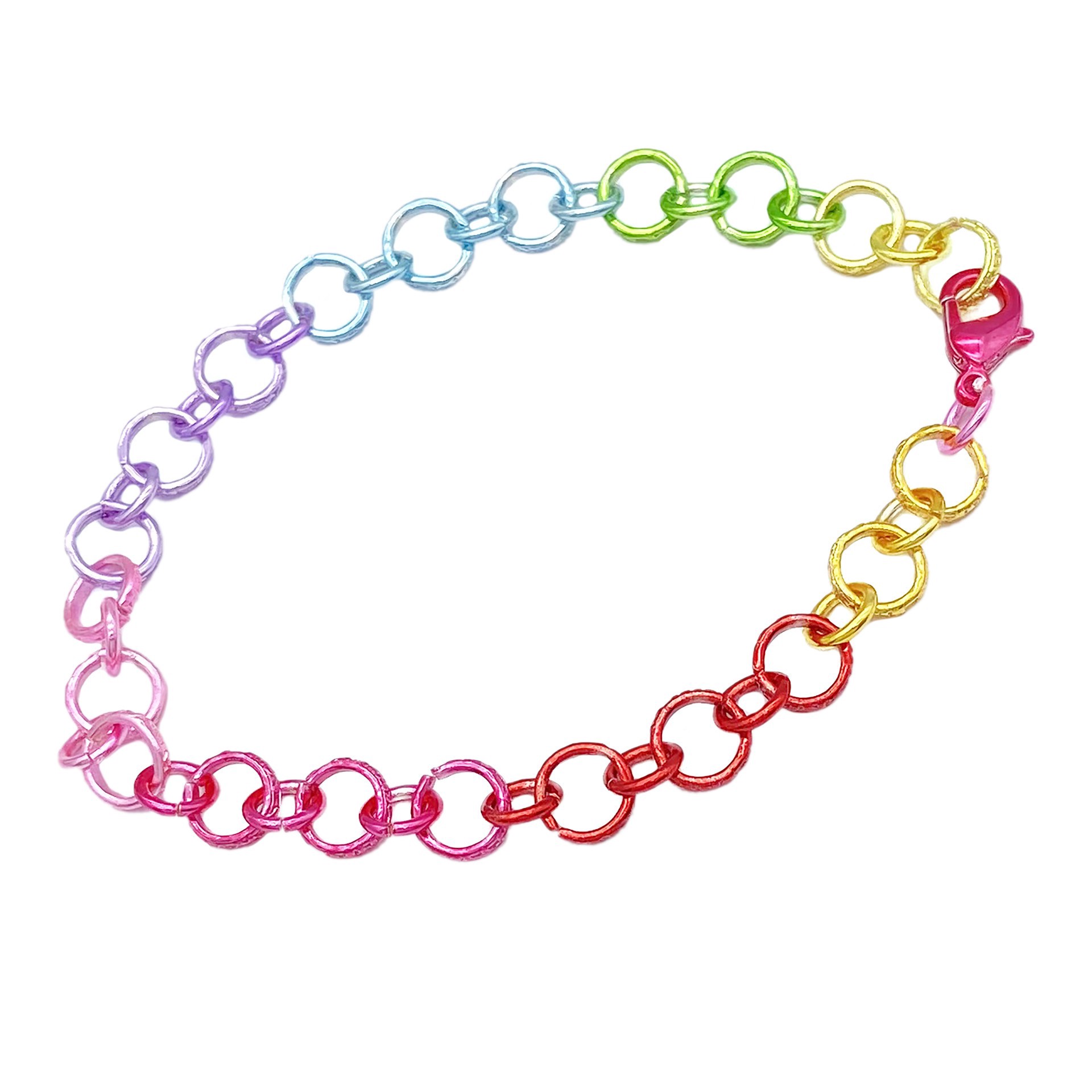 slide 8 of 8, Rainbow Long & Short Charm Bracelet By Bead Landing, 7.6 in
