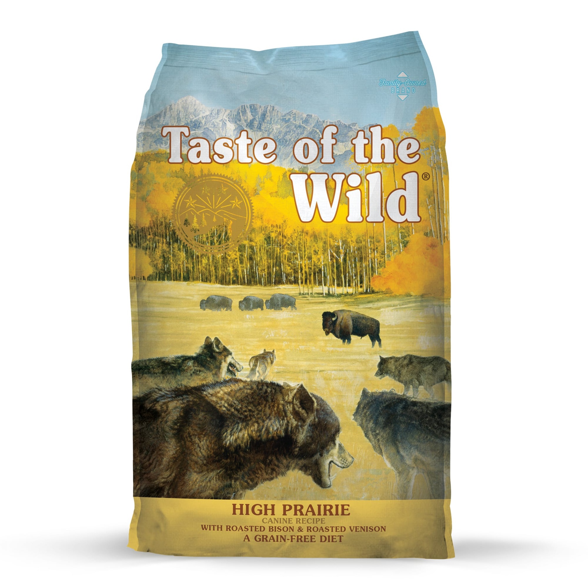 slide 1 of 1, Taste of the Wild High Prairie Grain-Free Roasted Bison & Venison Dry Dog Food, 28 lbs., 28 lb