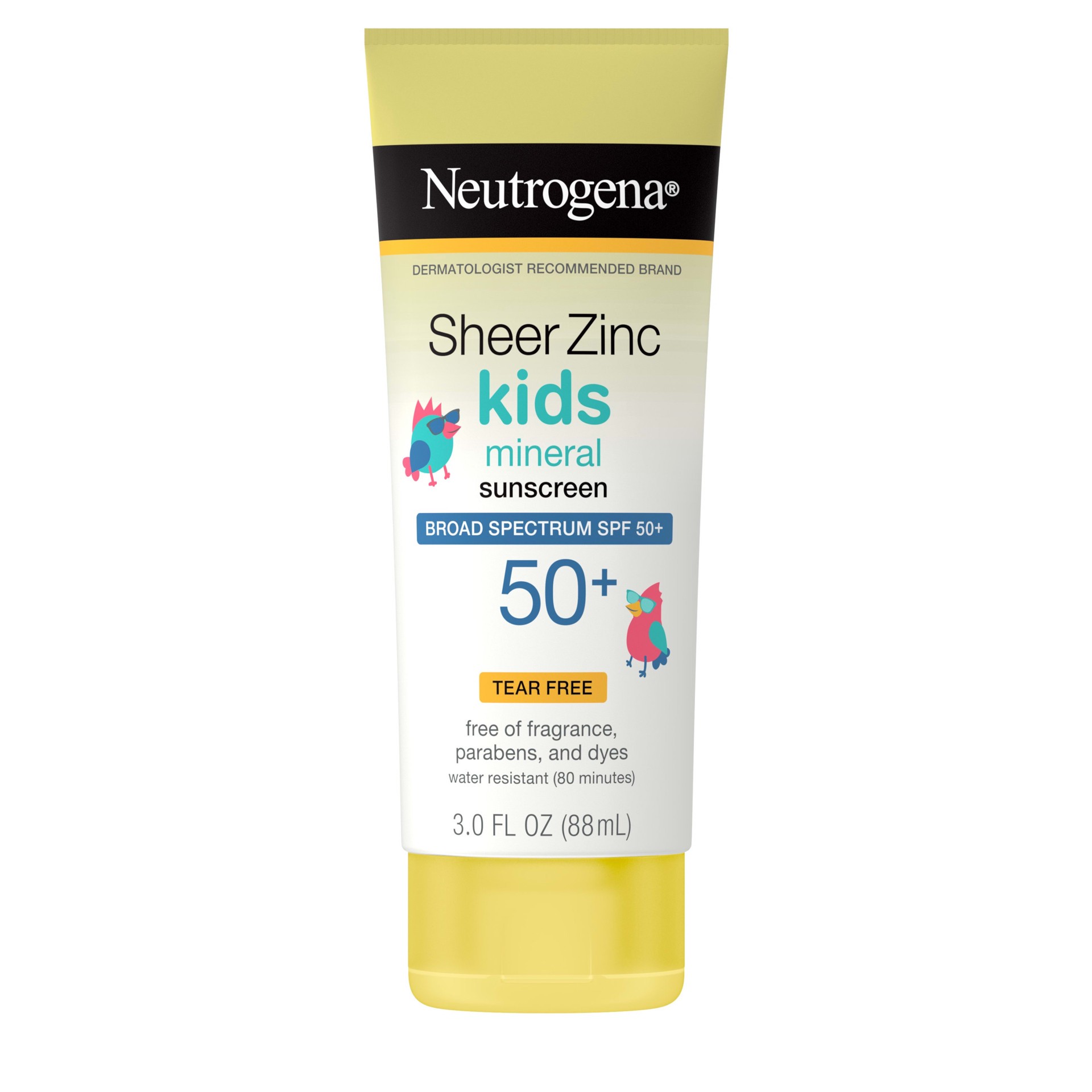 slide 1 of 9, Neutrogena Sheer Zinc Kids Sunscreen Lotion - SPF 50 - 3 fl oz, 3 fl oz