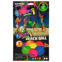 Supreme Glow Glow! Beach Ball 12 Inch 1 ea