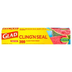 Glad Cling ‘N Seal™ Plastic Food Wrap, 300 Square Foot Roll