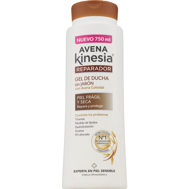 slide 1 of 1, INST. ESPANOL Avena Kinesia Aloe Vera Body Wash, 22 oz