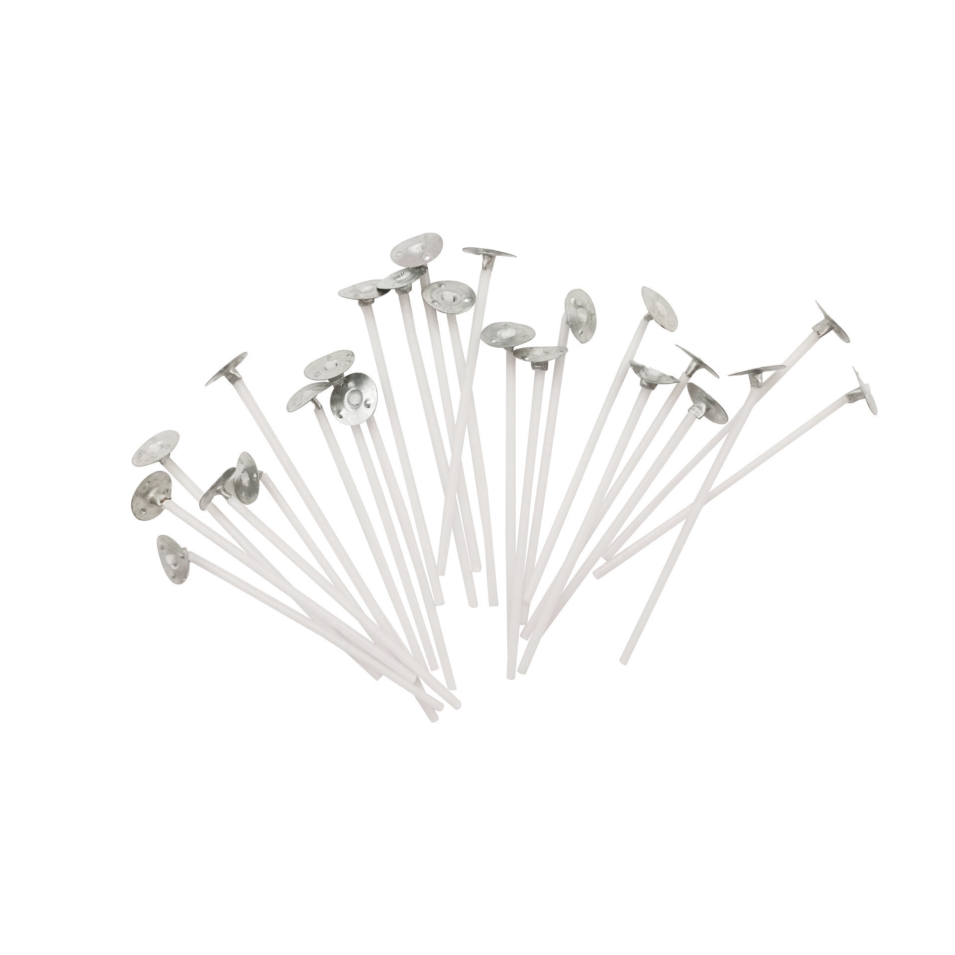 slide 2 of 4, Pre-Waxed Candle Wicks & Clips By Make Market, 24 ct