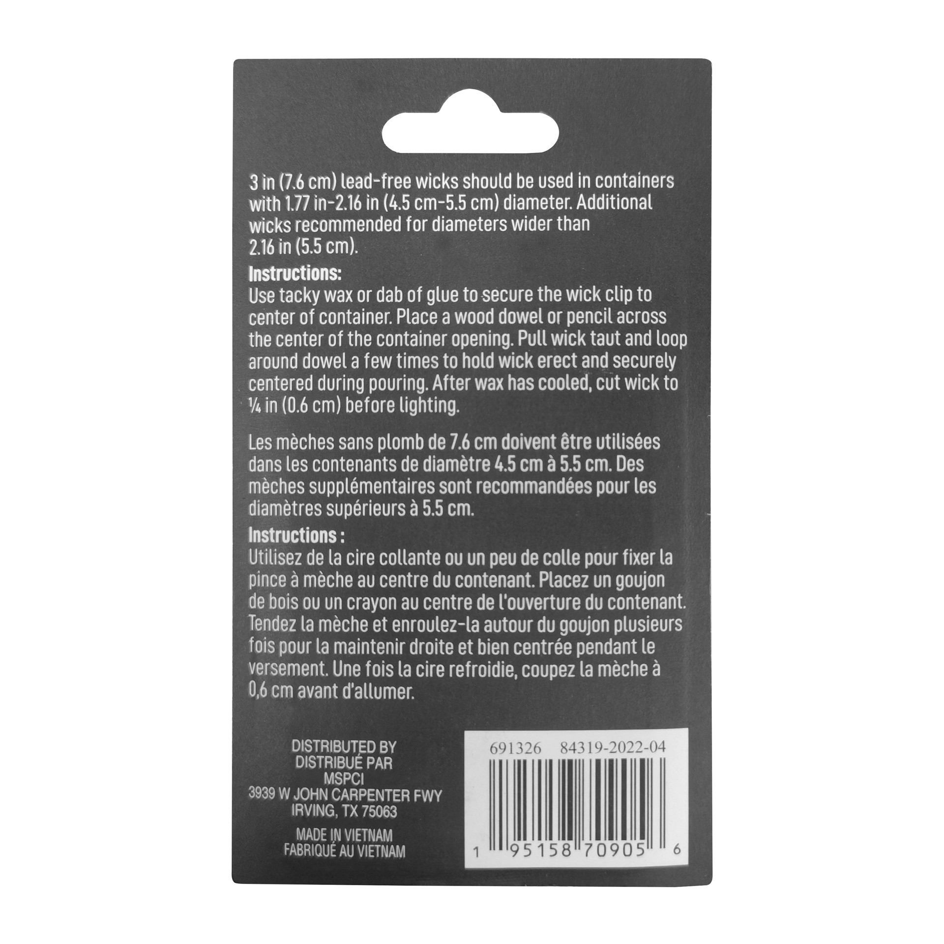 slide 4 of 4, Pre-Waxed Candle Wicks & Clips By Make Market, 24 ct