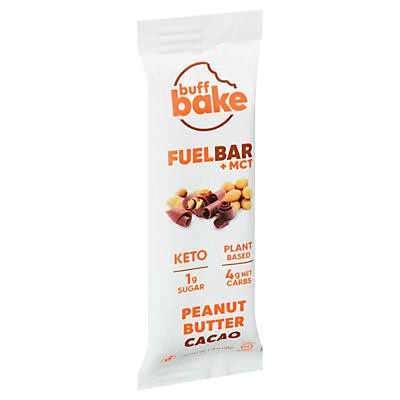 slide 1 of 1, Buff Bake Peanut Butter Cacao Fuel Bar + MCT 1.76 ea, 1.76 ct