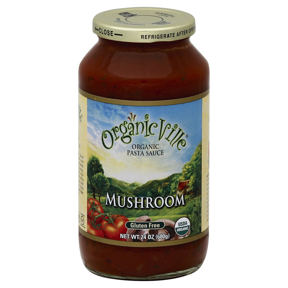 slide 3 of 3, Organicville Pasta Sauce 24 oz, 24 oz