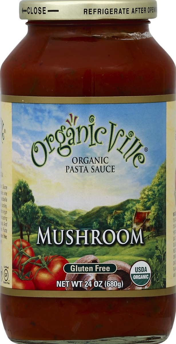 slide 1 of 3, Organicville Pasta Sauce 24 oz, 24 oz