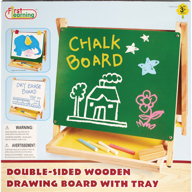 slide 1 of 1, Dbl Sided Wooden Drawing Board, 1 ct
