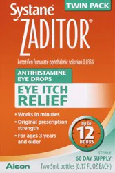 Zaditor Twin Pack Eye Itch Relief Antihistamine Eye Drops 2 ea