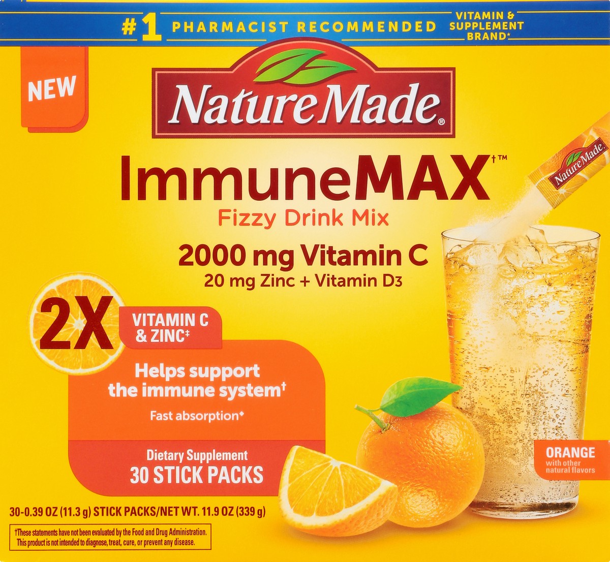 slide 7 of 9, Nature Made Immune Max Powder, 30 ct