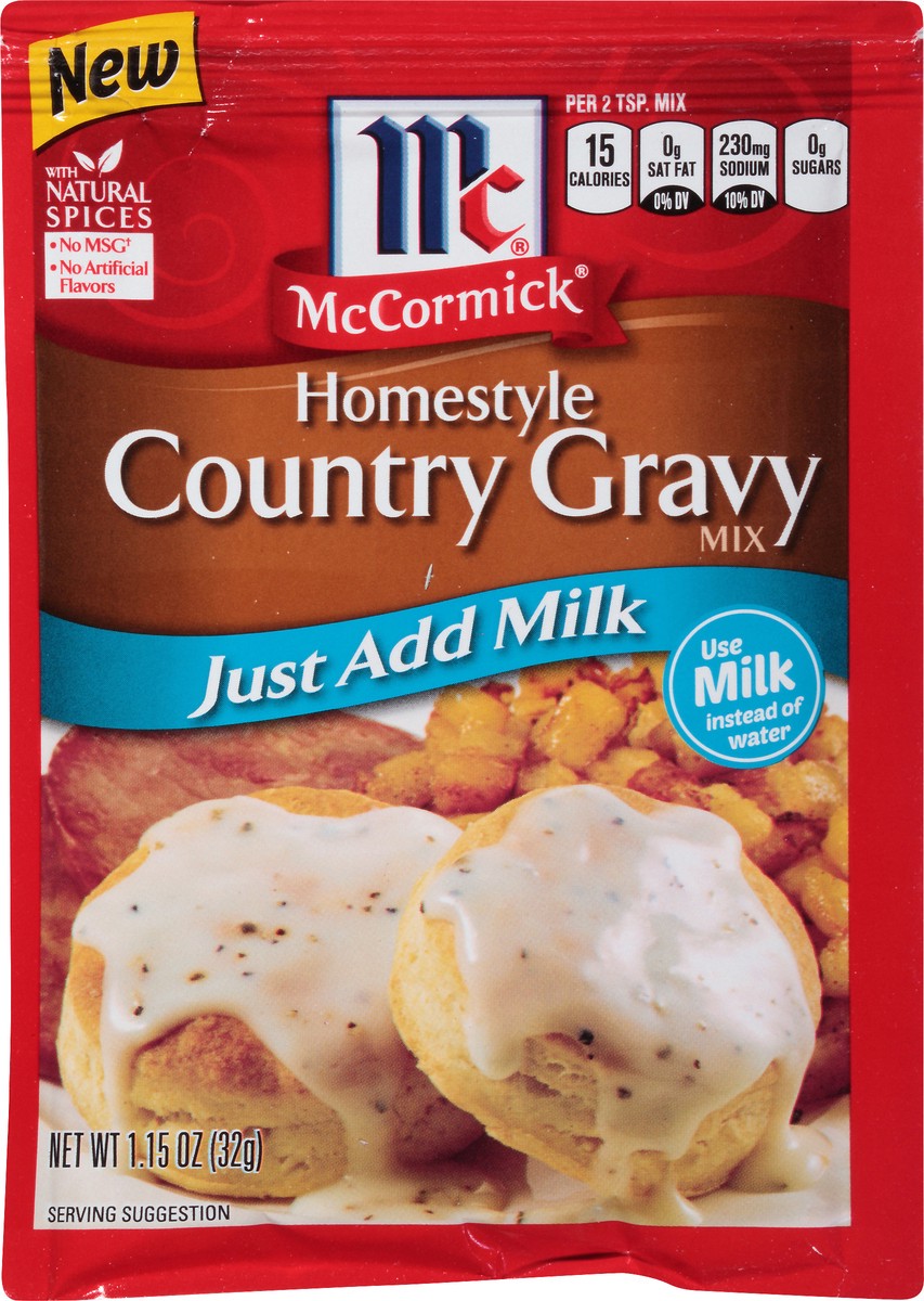 slide 1 of 8, McCormick Homestyle Country Gravy Mix 1.15 oz, 1.15 oz