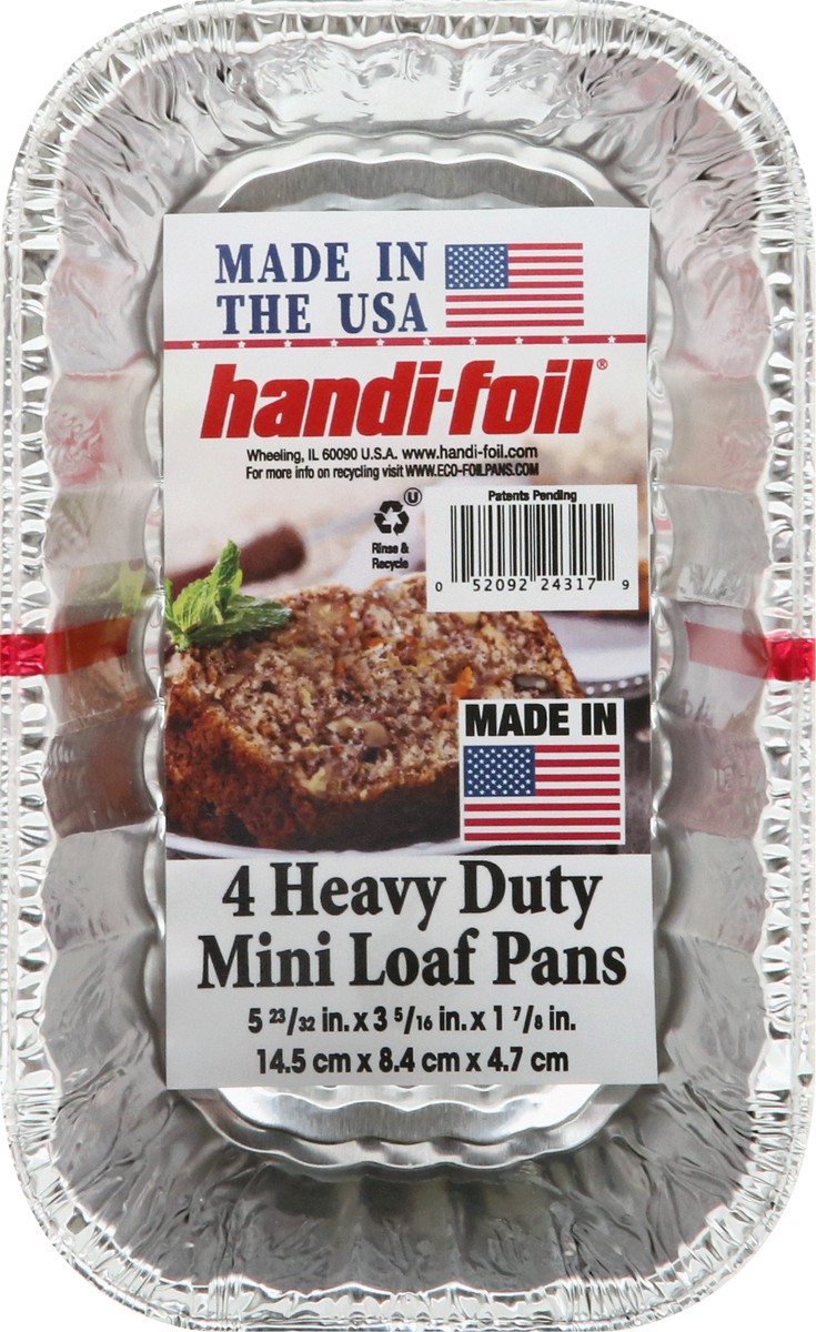 Handifoil 4 Pack Heavy Duty Mini Loaf Pans 4 ea 4 ct Shipt