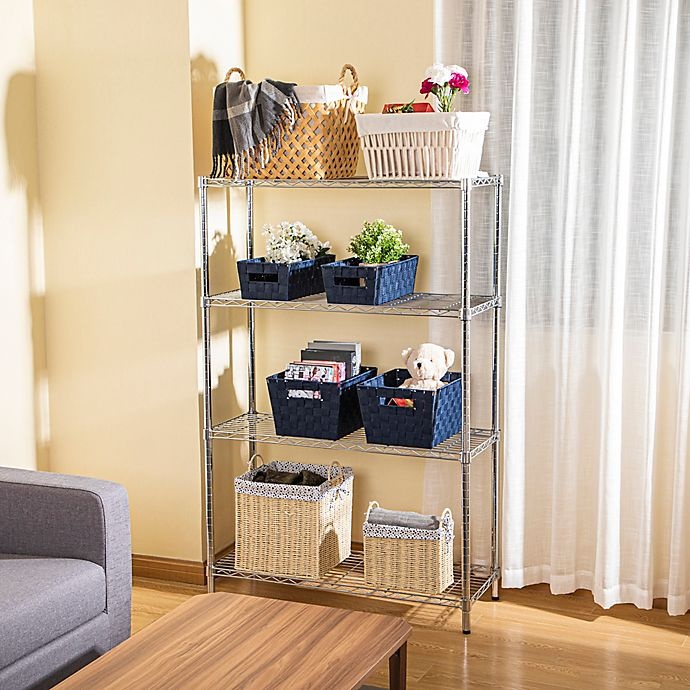 Simply Essential 4Tier Heavy Duty Metal Shelving Unit 1 ct Shipt