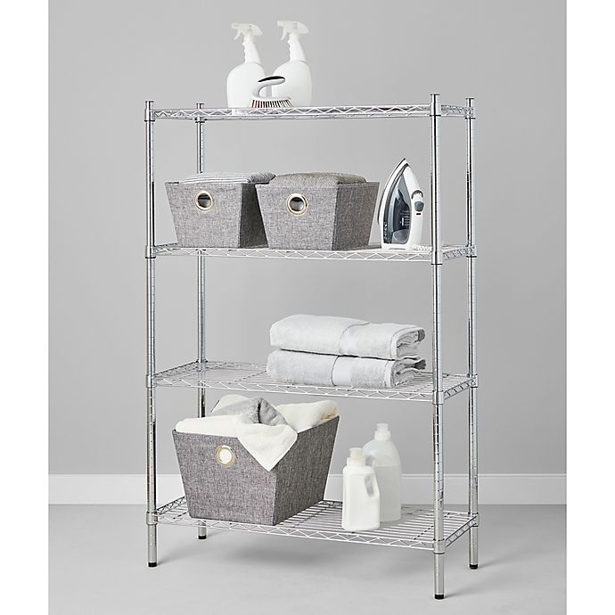 Simply Essential 4Tier Heavy Duty Metal Shelving Unit 1 ct Shipt
