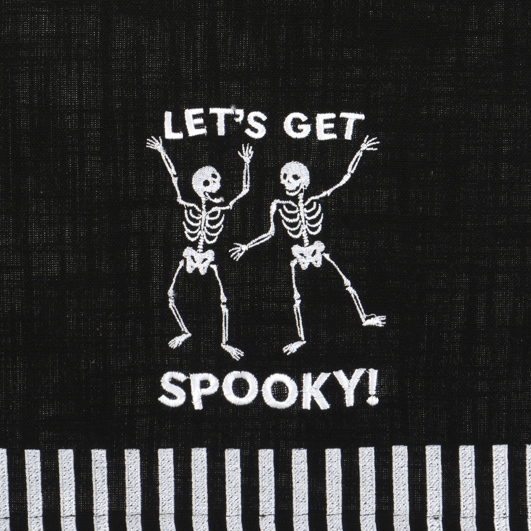 slide 2 of 2, Let's Get Spooky Embroidered Tea Towel By Makery, 15 in x 22 in