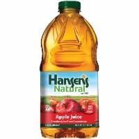 slide 1 of 1, Hansen's Natural 100% Natural Apple Juice, 64 fl oz