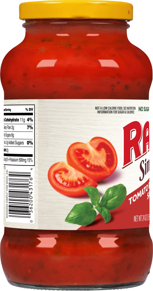 slide 9 of 13, Ragu Simply Tomato Basil Sauce 24 oz, 24 oz